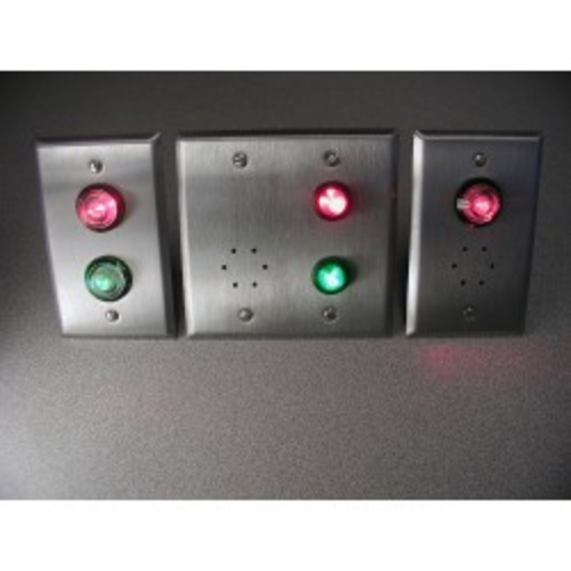 Dortronics Dortronics 7201xL1G-HWR Water Proof High Intensity 1 Green LED Single Gang Plate