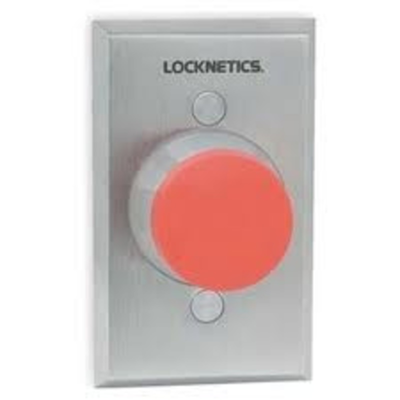 Schlage 623RD-AA-DP Alternate Action/Maintained DPDT Heavy Duty 1-5/8 Push Button Single Gang (Red)