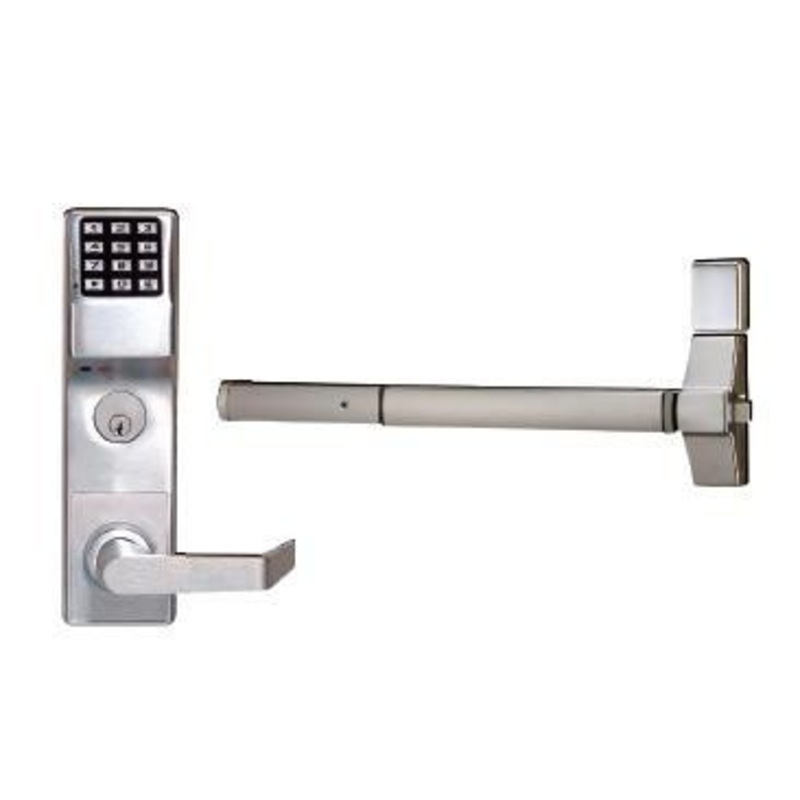 Alarm Lock ETDNS1G-26DV99 Trilogy Networx Dig Exit Trim Von Duprin 99/Precision 2200 in Satin Chrome
