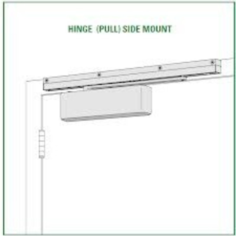 LCN LCN 4511T-STD-LH-AL High Security Heavy Duty Track Closer Left Hand