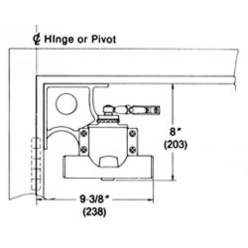 Norton Door Controls Norton 5-B/F-689 Corner Bracket