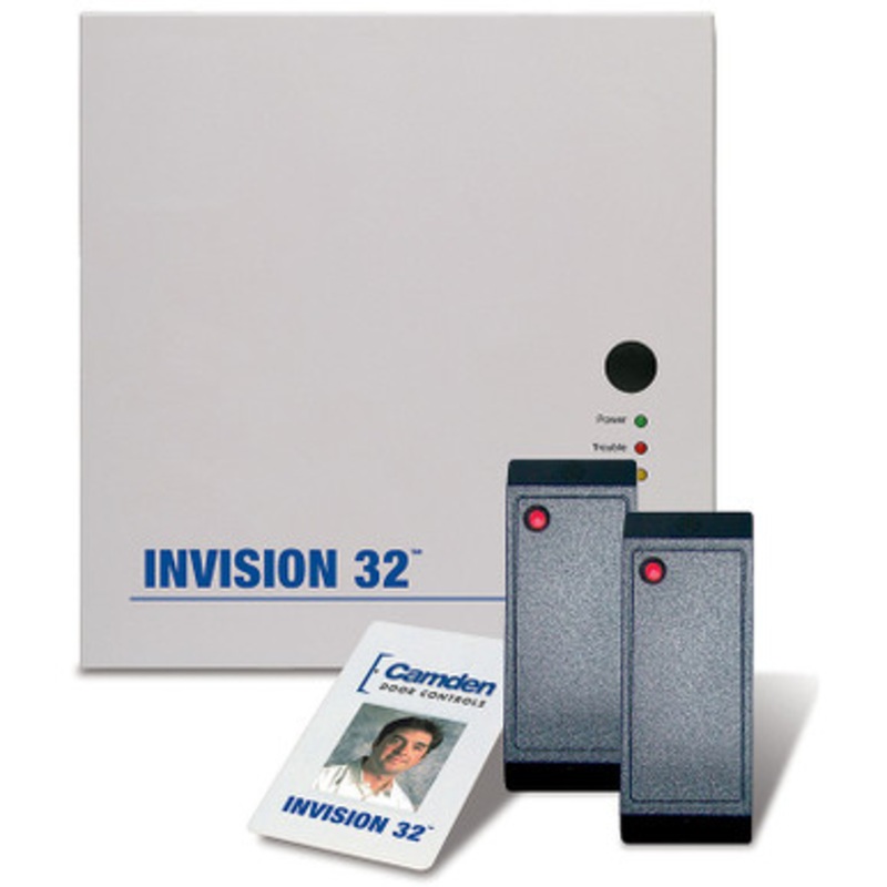 Camden Door Controls Invision CV-32H2 Access Control Panel w/ Software, Power Supply, Plug-In Transformer & 2 HID Format Single Gang Readers