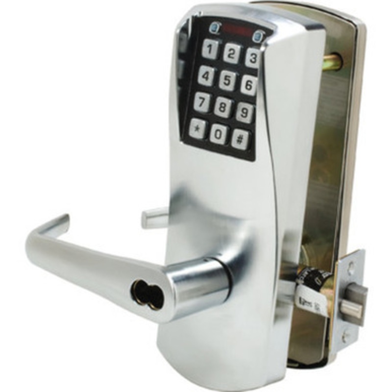 DormaKaba E2031BLL E-Plex 2000 Cylindrical Lock, 100 Access Codes, 1,000 Audit Events, 2-3/4 Backset, 1/2 Throw, 6/7-Pin SFIC Prep, Less Core