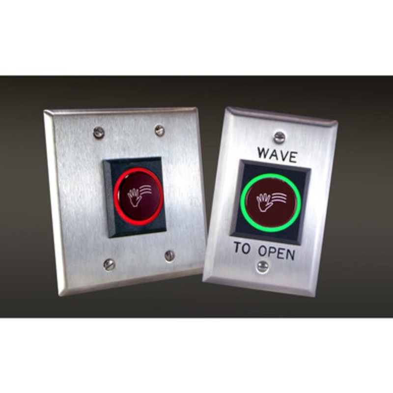 Dortronics W5278-25xE1W Infrared Proximity Activated Touchless Switch Single Gang Plate (Wave To Open)