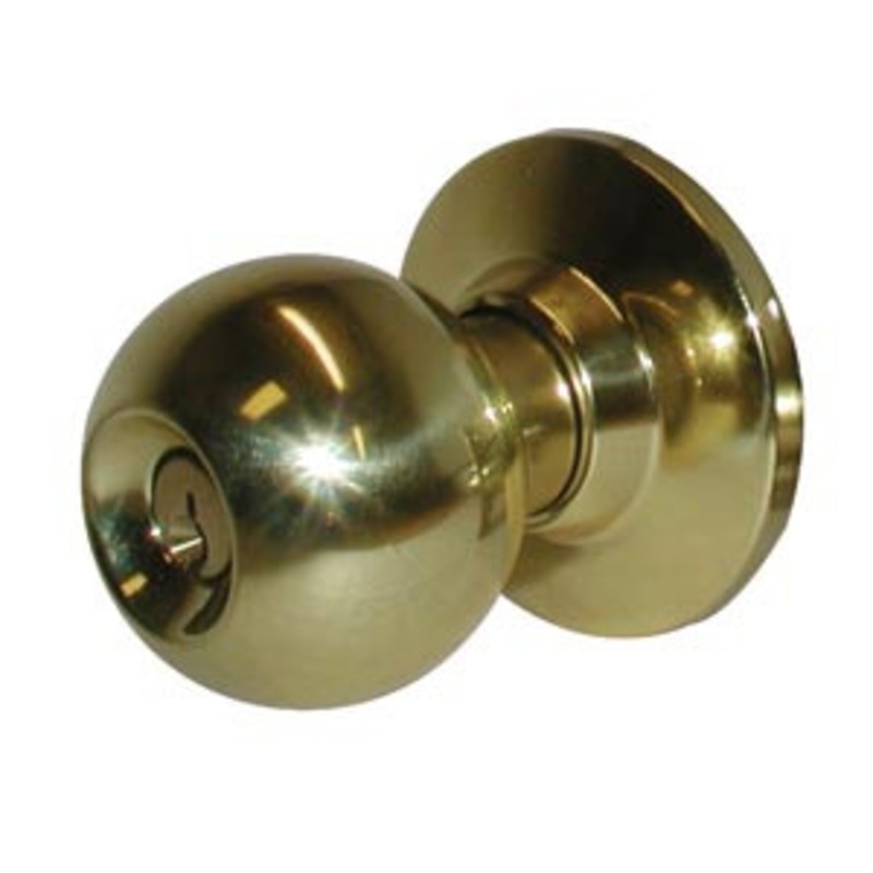 General Lock Entry Lock, B Knob Design, Adjustable Latch, Schlage C Keyway, T Strike, Grade 3