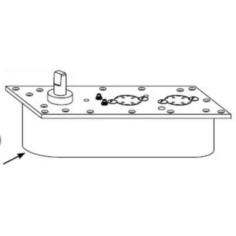 Rixson 30N-LAP Non Hold Open 90 Lighter Duty Double Acting Floor Door Closer (Body Only)