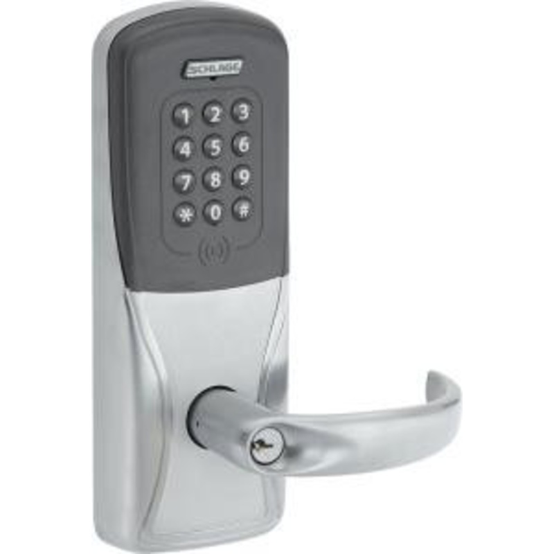 Schlage AD200 Offline Electronic Keypad Lock, Privacy Function, Cylindrical Latch, Model AD200CY40KP (Modular Reader)