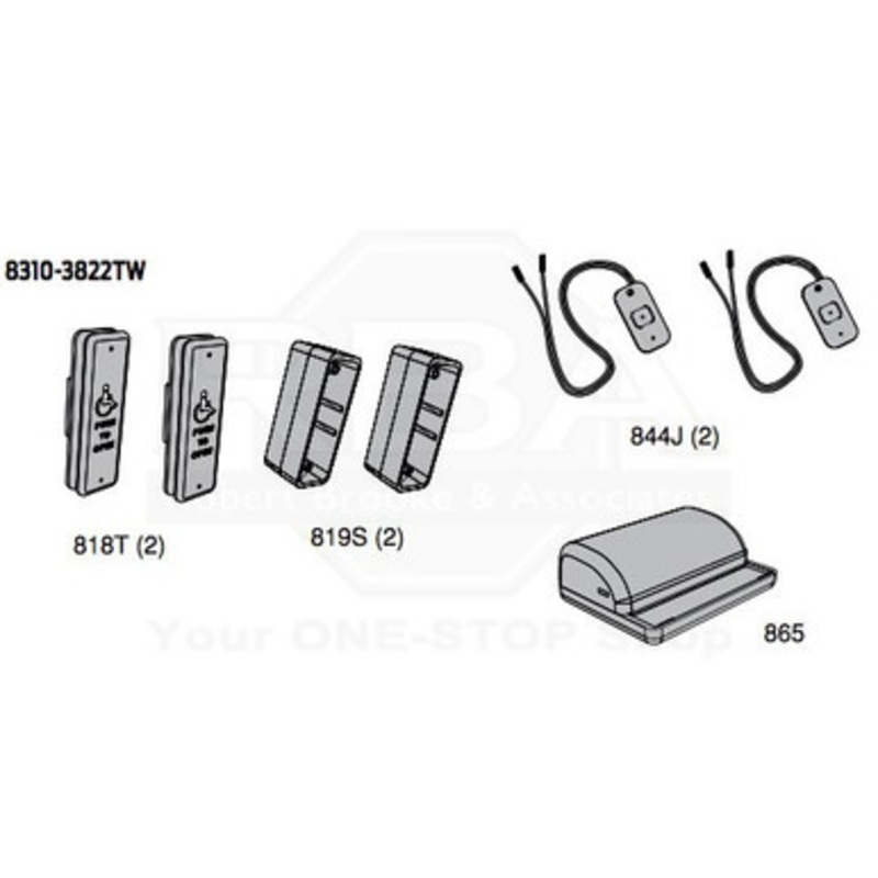 LCN 8310-3822TW Actuator Package, Logo, Text, Wireless, 1-1/2 x 4-3/4