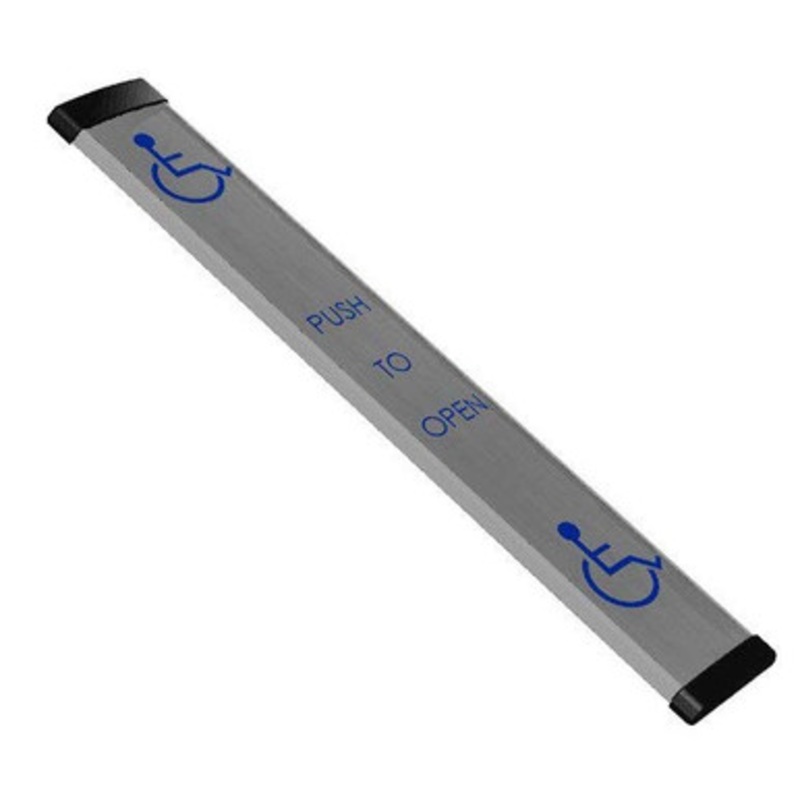 Rutherford Controls RCI 940LP36-433 Low Profile 36 Push Plate Wireless Installation (Includes 433 MHz Transmitter)