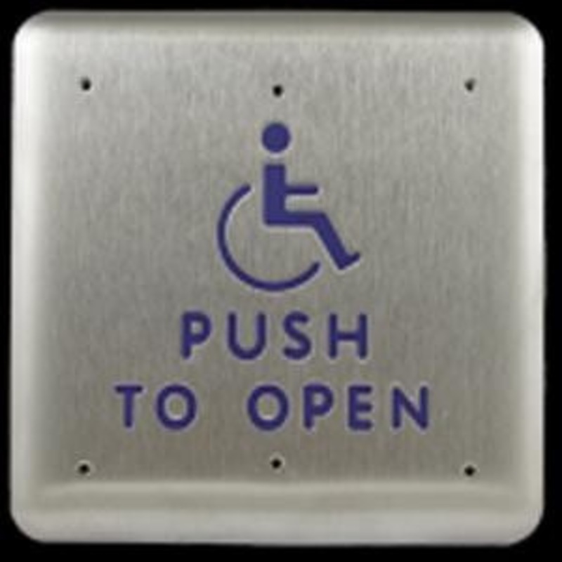 BEA Incorporated BEA 10PBS1 4.75 Square Push Plate (Logo & Text)