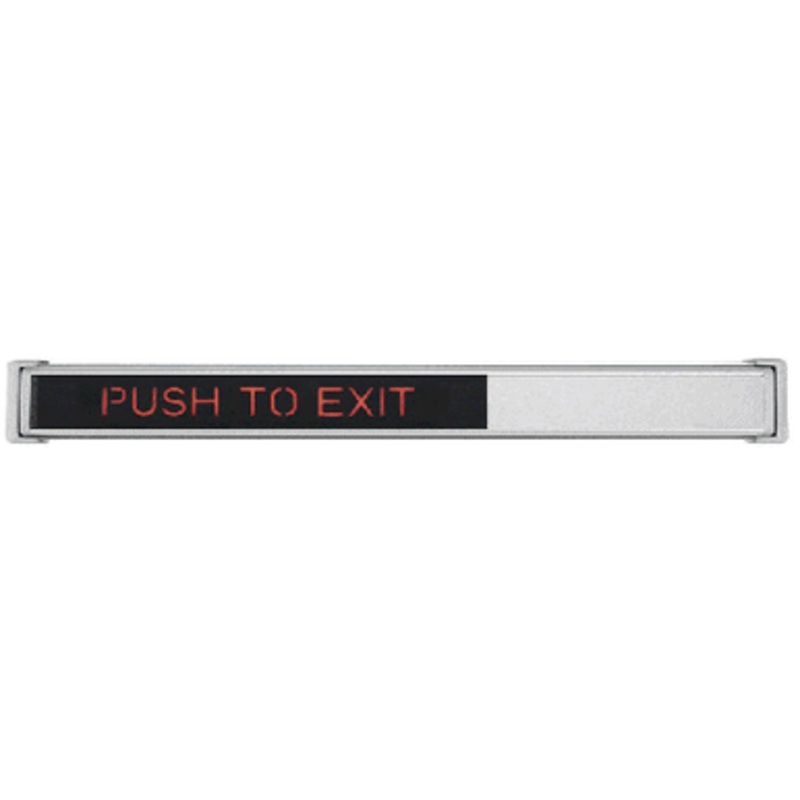 Schlage 672-42-628-RD-LHR Request to Exit TouchBar Black w/ Red PUSH TO EXIT