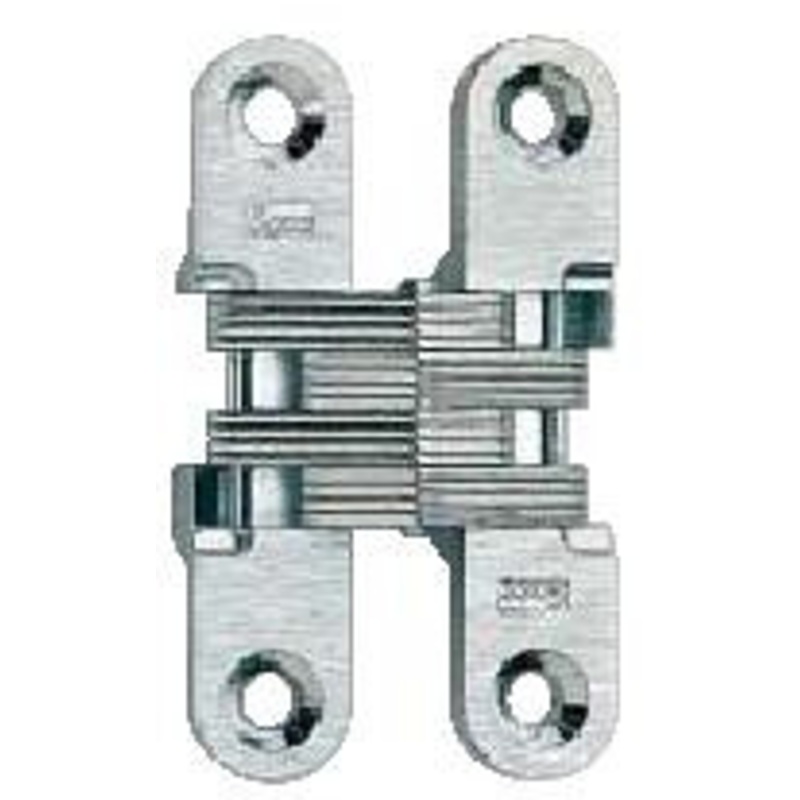 SOSS 204CUS4 Invisible Hinge, 2-3/8, 1 Pair Carded, 3/4 Minimum Door Thickness, Satin Brass
