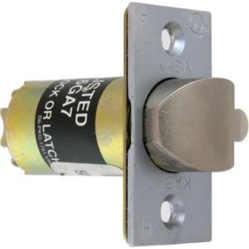 Simplex 204168-26D-011/2in Brass Latch 2 3/4in 26D 1/2in Latch with Floating front PBL and Eplex Cylinderical Series in Satin Chrome