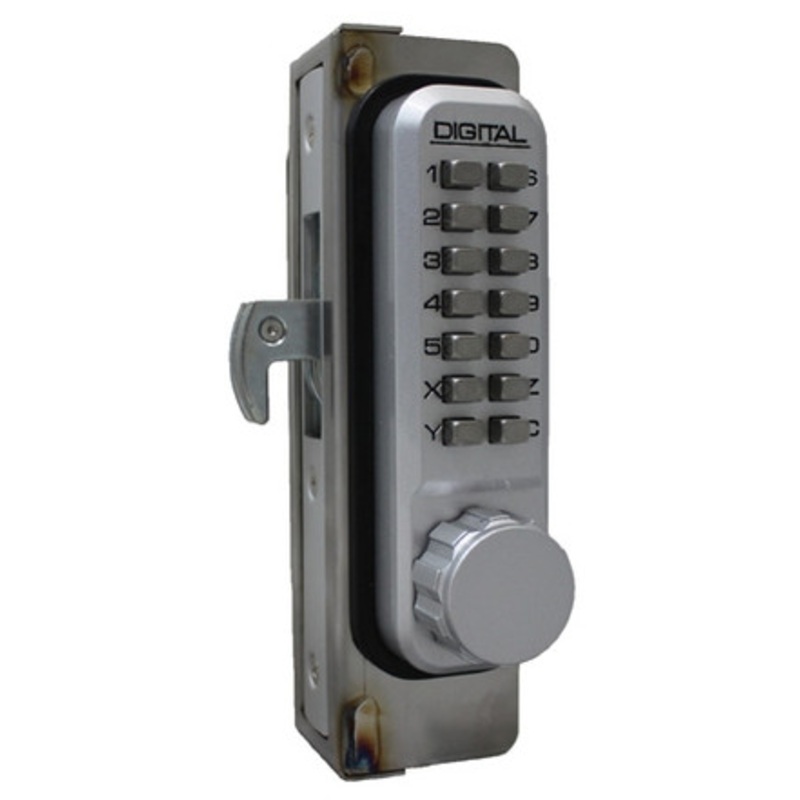 LOCKEY 2950 Mechanical NARROW STILE Keyless Door Lock Hook Bolt For Sliding Doors