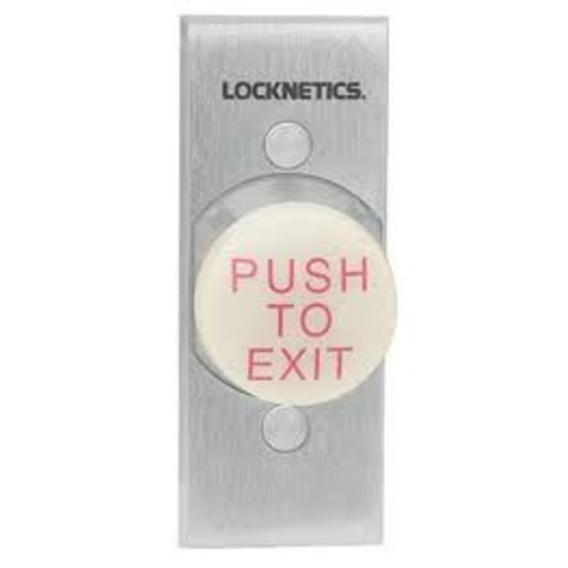 Schlage 623GID-EX-DA-NS Delayed Action Heavy Duty 1-5/8 Push Button Narrow Stile (Glow-In-The-Dark Push To Exit)