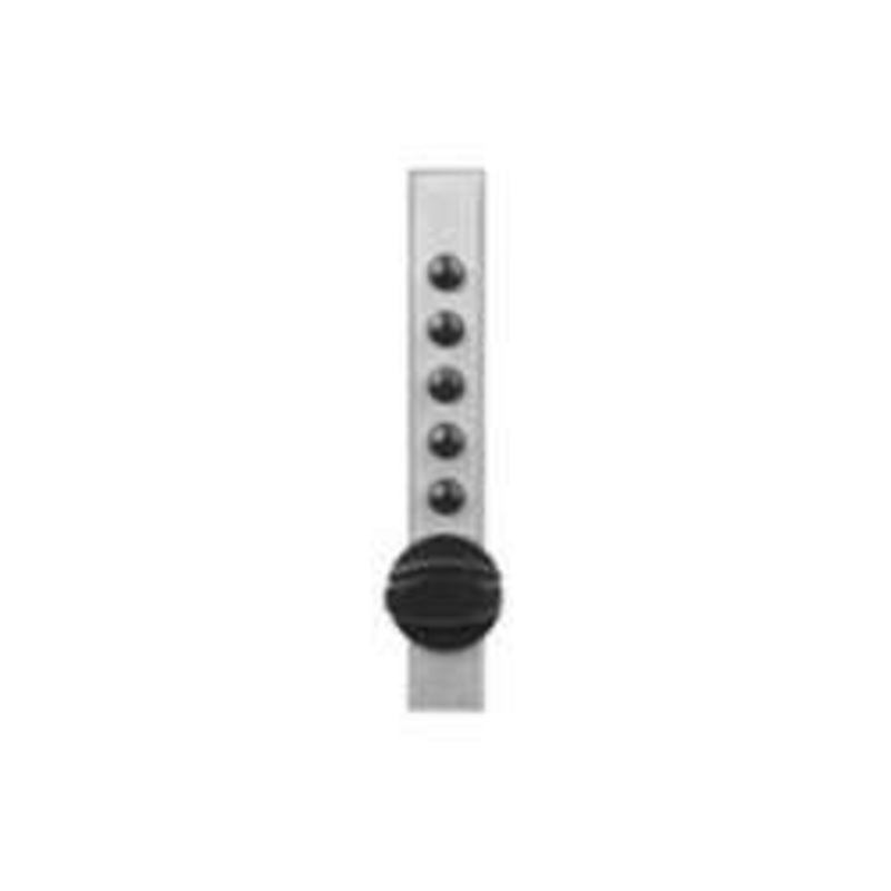 Simplex C9601-04-41 Cabinet Lock with no Options 5/8-7/8in Wood Door/End Throw in Satin Brass