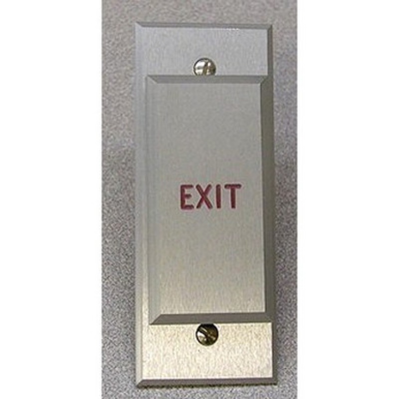 Dortronics N5286-ATxE1R Adjustable Timer Push Plate Narrow Style Switch Push To Exit