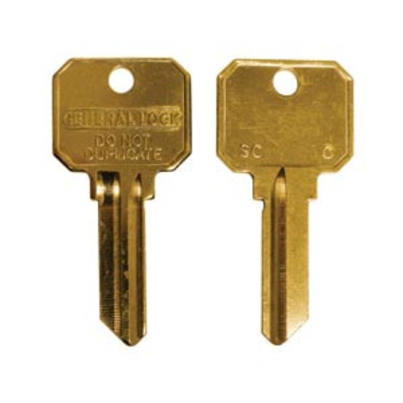 General Lock Key Blank, Security Bow, Arrow keyway 5 pin, Embossed DO NOT DUPLICATE, Neuter Bow 10 PACK