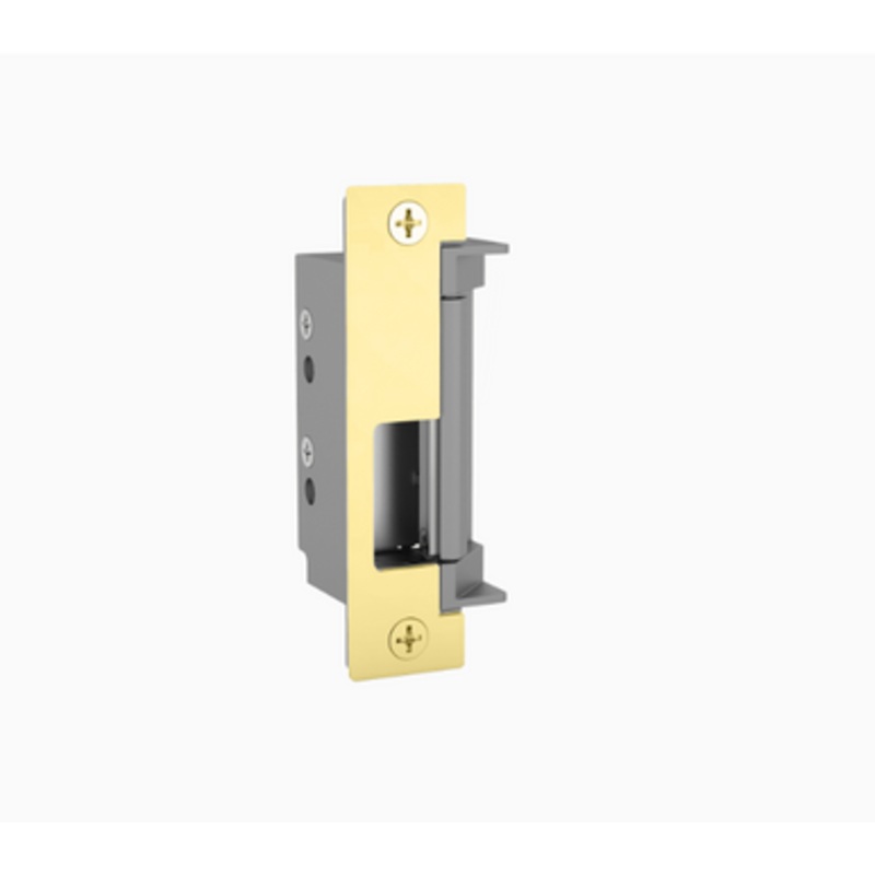 HES 4500C-605 Grade 1 Electric Strike, Fail Safe/Fail Secure, 12/24 VDC, Low Profile, Fire Rated, Bright Brass