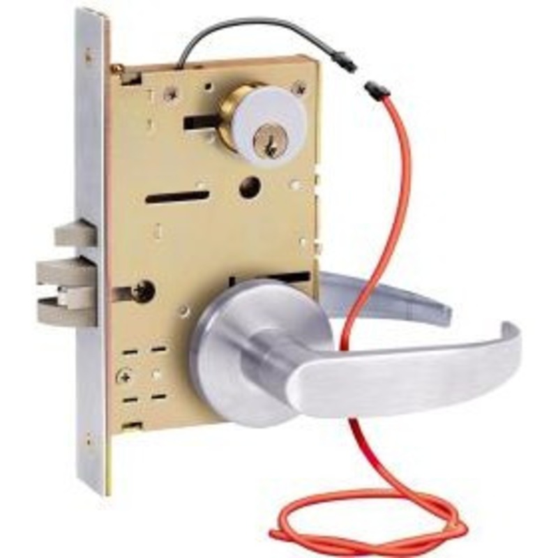 Security Door Controls SDC Z7830-QGS Selectric Electrified Mortise Lockset Locked Both Sides w/ Latched & Locked Status Output