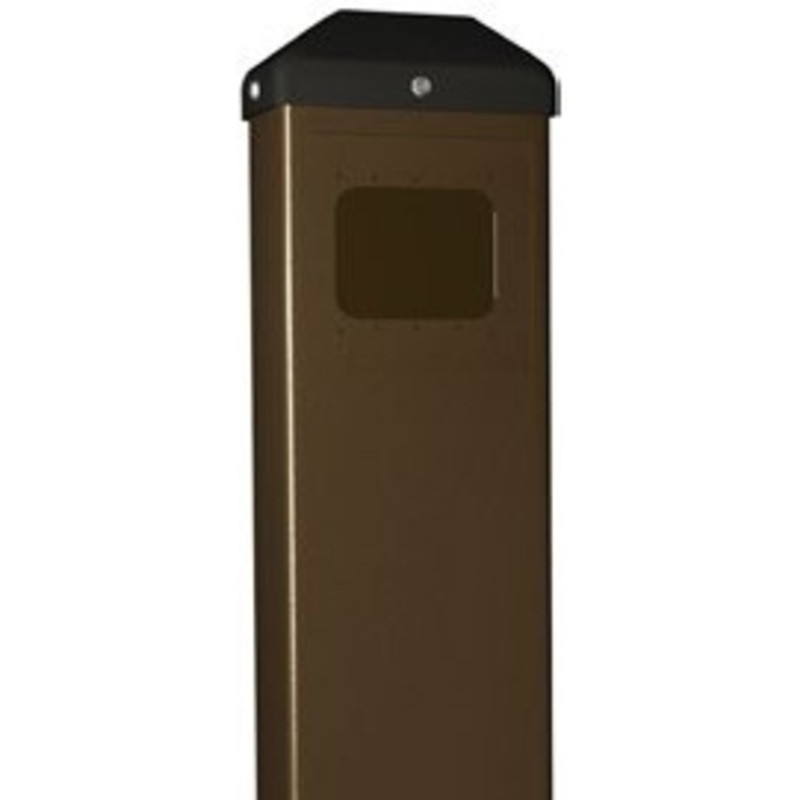 Rutherford Controls RCI 9BOLLBRPC Bollard/Mounting Post For Stainless Steel Pushplates (Bronze)