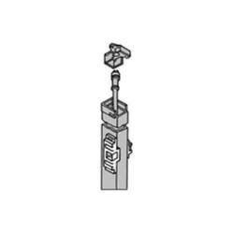Von Duprin KR4854 8FT 6IN SP28 RHR Steel Mullion, Prepped For One 299 Strike and One 6111 Electric Strike, 8 Ft. 6 In., Keyed Removable, Aluminum Painted