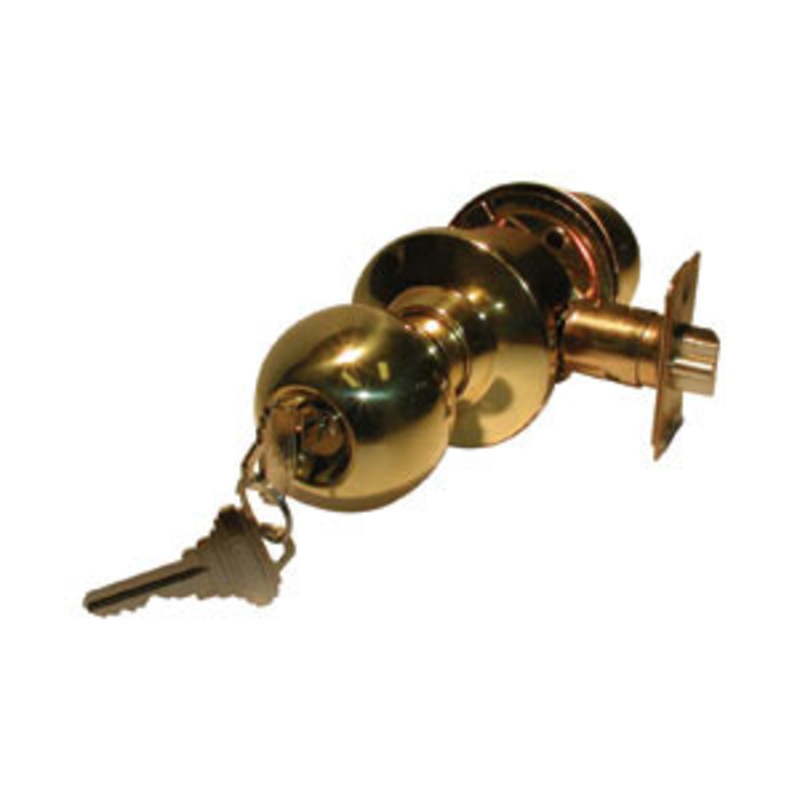 General Lock Storeroom Lock, B Knob, Adjustable Latch, Schlage C Keyway, T Strike, Grade 3