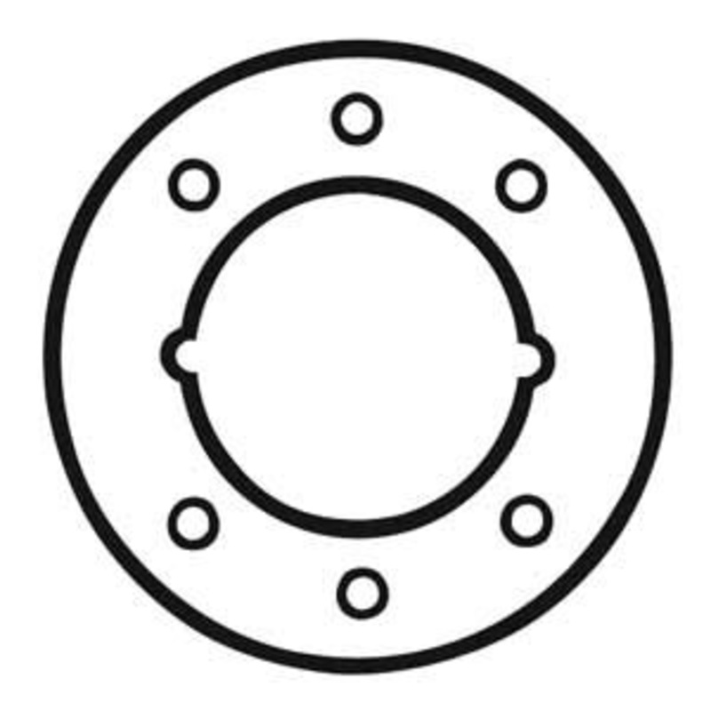 General Lock Filler Plate for Levers, 3-1/2 Dia, US10B Oil Rubbed Bronze Finish, 1-3/8 Door , 2/Pk
