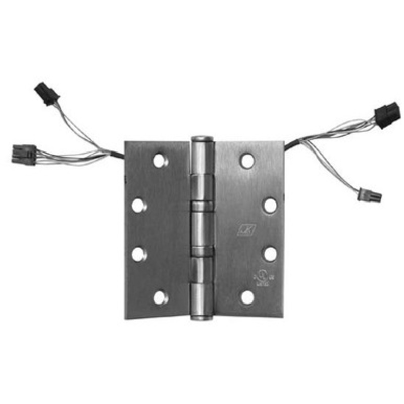 McKinney ASSA ABLOY TA2714-QC12 Electric Transfer Hinge 12-Wire, ElectroLynx Connector, Satin Chrome