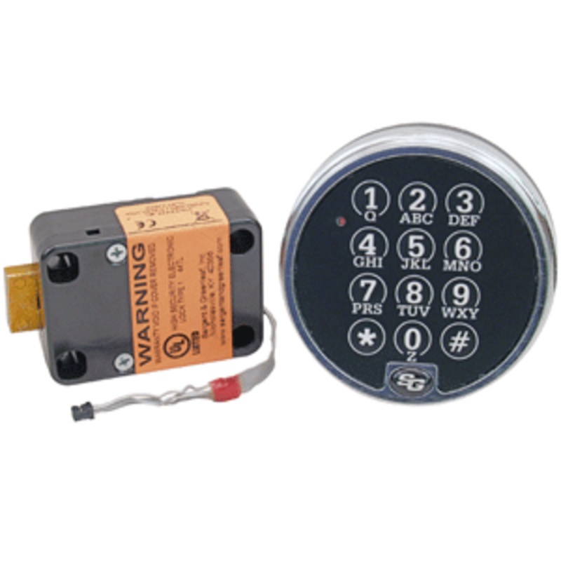 Sargent and Greenleaf Sargent & Greenleaf 6123-303 Electronic Safe Lock (Satin Chrome)