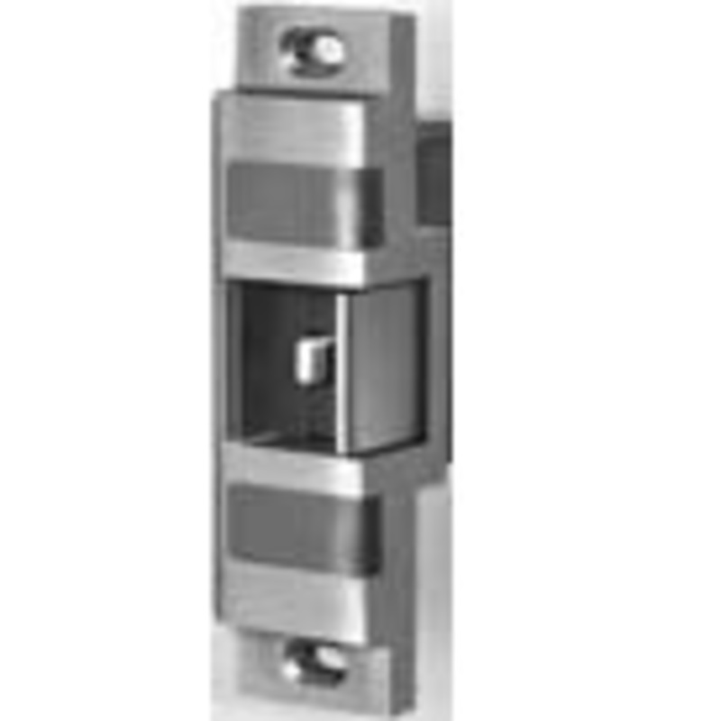 Von Duprin 6111 12V US10 Satin Bronze Electric Strike, Fail Secure (Electrically Unlocked) 12VDC, 6 x 1-5/8 Faceplate, Fire-Rated