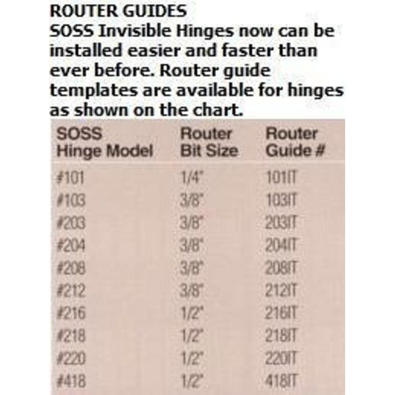Soss Hinge 208IT