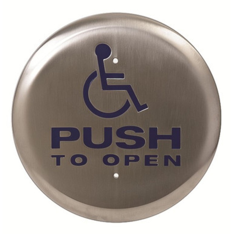 Camden CM-60/4 Round 6 All-Active Switch Wheelchair symbol w/ Push to Open