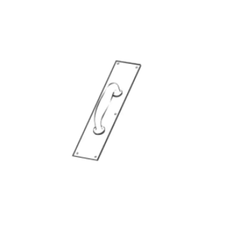 General Lock Pull Plate, 3-1/2X15, US10B Oil Rubbed Bronze Finish