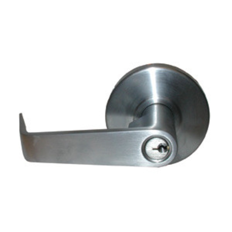 General Lock Storeroom Lock, S Lever Design, 2-3/8 Backset, Schlage C Keyway, ANSI Strike, Grade 2-1