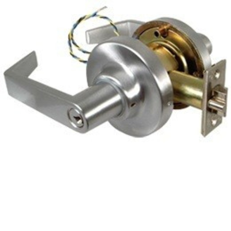 Rutherford Controls RCI 331908 Electrified Cylindrical Commercial Lockset Fail Unlocked 24VAC/DC