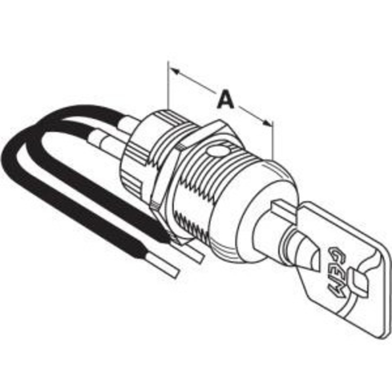 CompX Fort CompX Fort SW20-1138MC High Security Tubular Key Switch