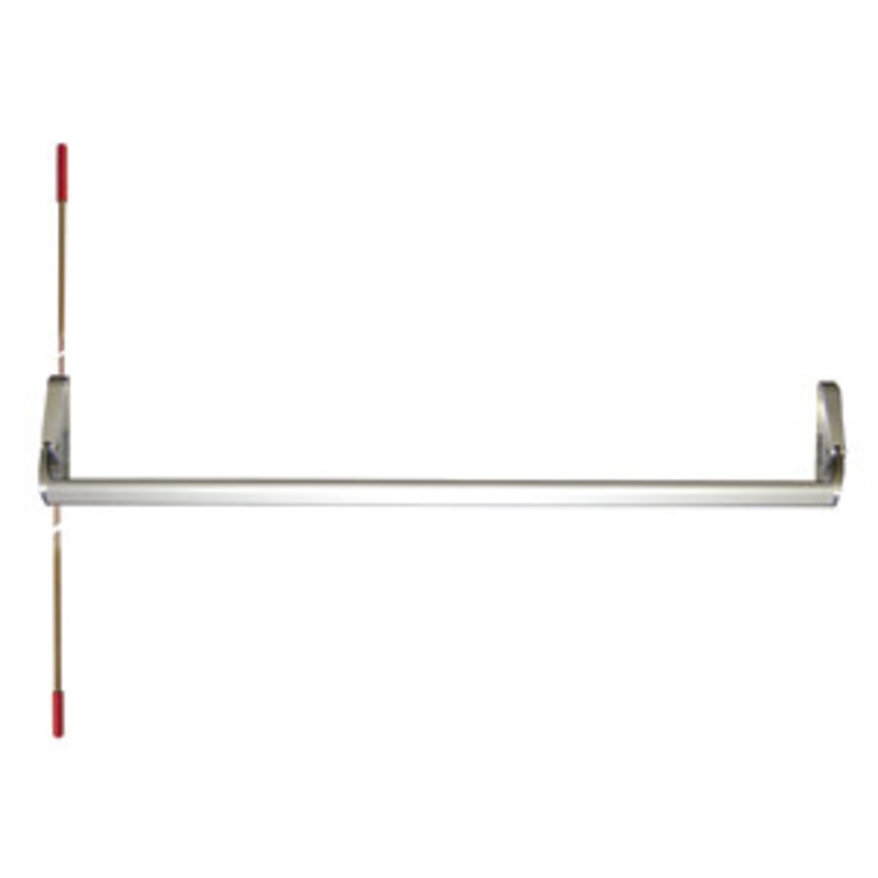 General Lock Storefront Narrow Style Exit Device Concealed Vertical Rod 48 Aluminum Finish