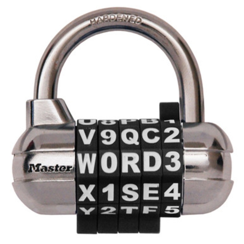 Master Lock SET-Y-OWN COMB 3/4 SHCKL CARD