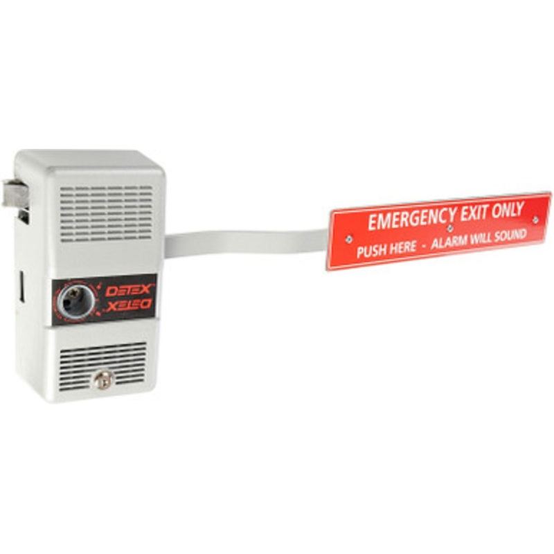 Detex ECL-600 Grey Warnock Hersey-Listed Fire Exit Hardware with Long Bar Fire Rated, 36 to 48 Inch Door Width