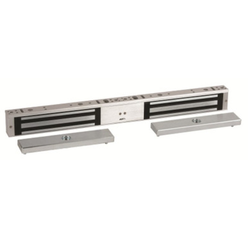 Rutherford Controls RCI 8372-2SCS Double Door Surface MiniMag Electromagnetic Lock w/ 2 Security Condition Sensors & LED