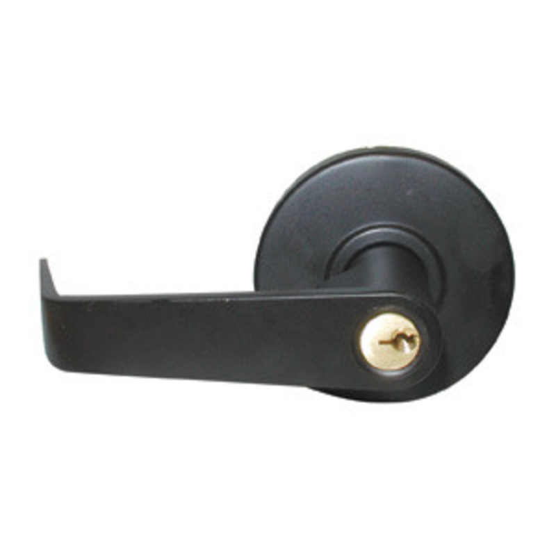 General Lock Entry Lock, S Lever Design, 2-3/8 Backset, Schlage C Keyway, ANSI Strike, Grade 2