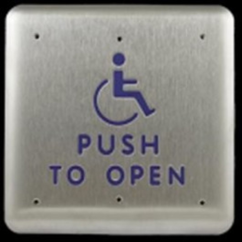 LCN 8310-3853TWB Door Closer with Bollard Post Actuator 4-3 4in Square with Logo & Text