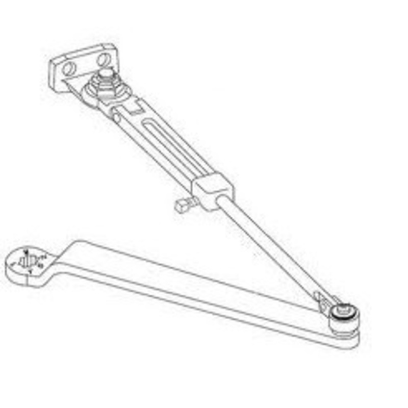 Norton 7701-3 689 Regular Arm Assembly, Hold Open, 1600, 7500, 8000, 9300BC Series, Aluminum