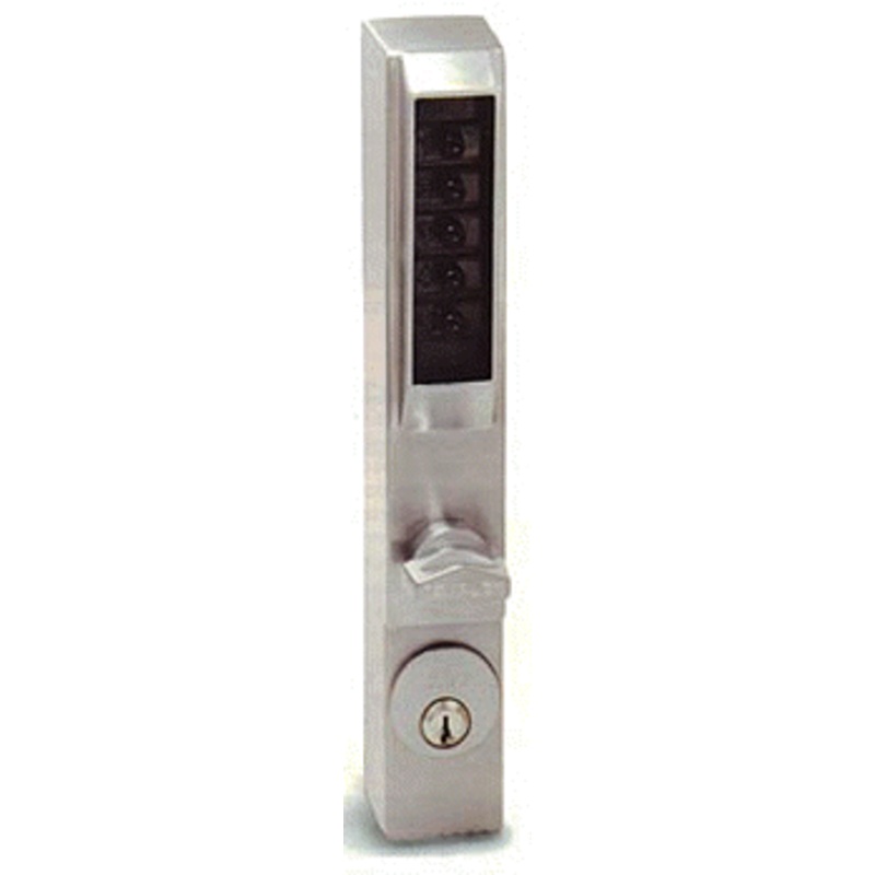 Dormakaba 3000 Series Model 3001 Narrow Stile mechanical keyless lock with Key Override, Passage, Lockout (less cylinder)