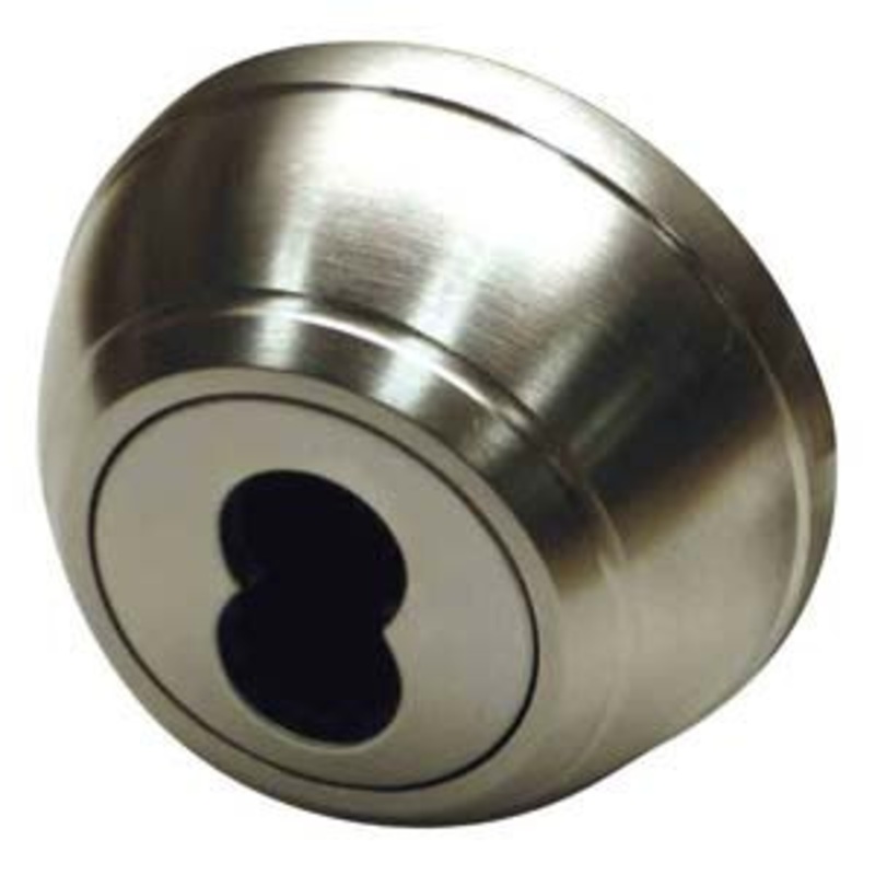 General Lock Double Cylinder Deadlock, US26D Satin Chrome 2-3/4 Backset, Small Format IC Core Prep, Grade 1
