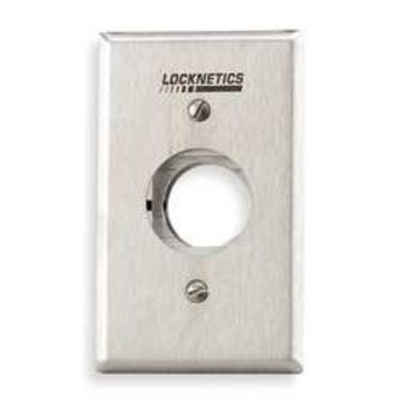 Schlage 653-1415-ATS-WP DPDT Maintained x DPDT Momentary Anti-Tamper Single Gang Keyswitch w/ Weather Resistant Cover
