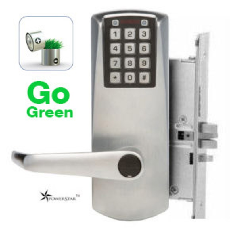 Kaba E-Plex 2000 Series Model# P2066B Keyless SELF POWERED access control MORTISE (no deadbolt) with BEST IC core (less core) key override