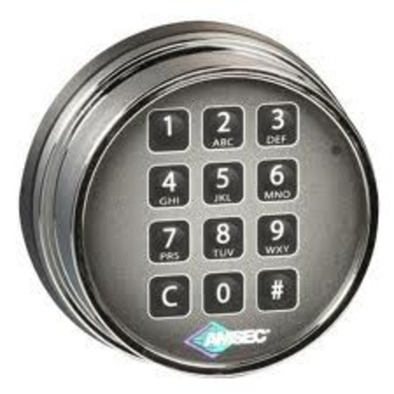 Amsec 0615772 ESL10XL Standard Bolt Electronic Safe Lock (Chrome)