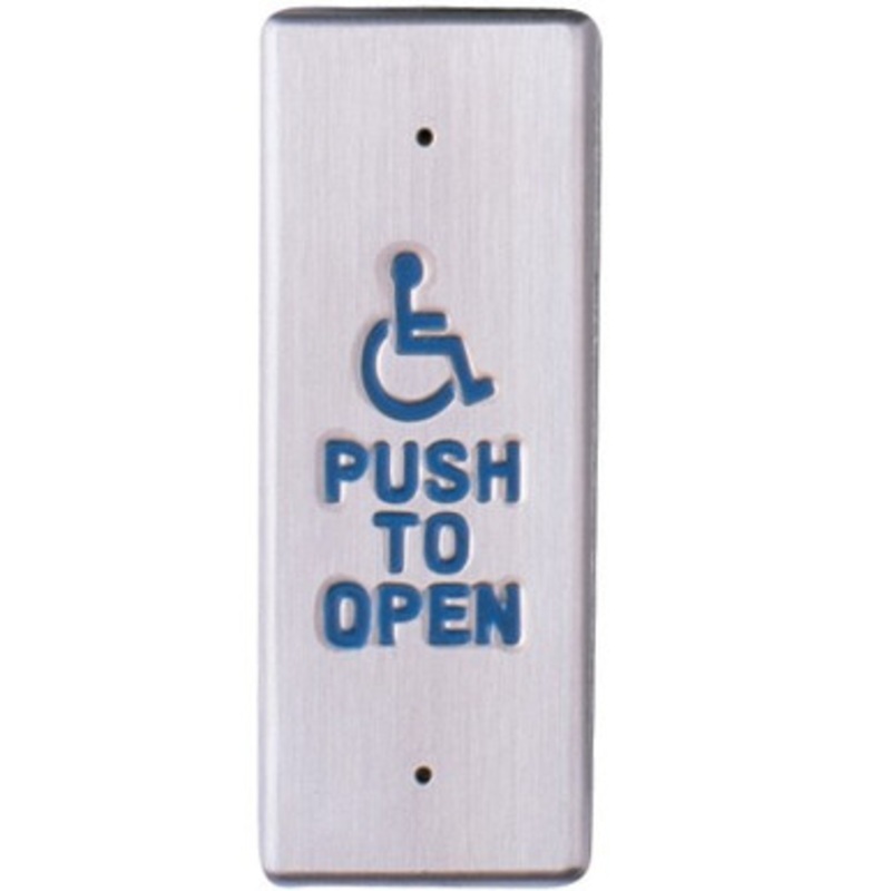 Camden CM-25/4 All-Active Narrow Jamb Switch Wheelchair Symbol w/ Push to Open